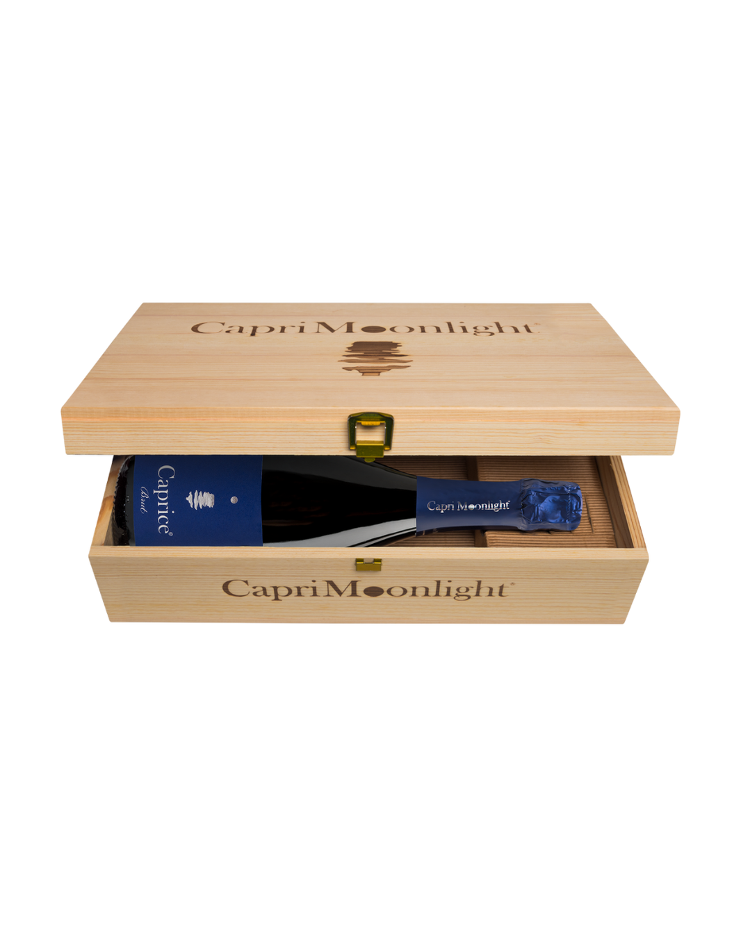 Cassetta in legno 2 bottiglie Caprice Brut