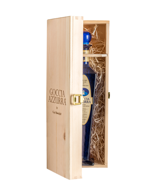 Cassetta in legno Goccia Azzurra