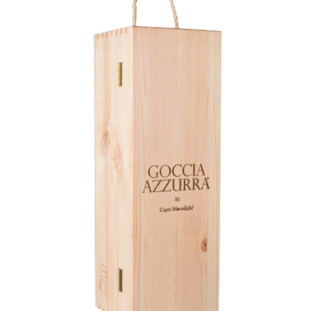 Cassetta in legno Goccia Azzurra