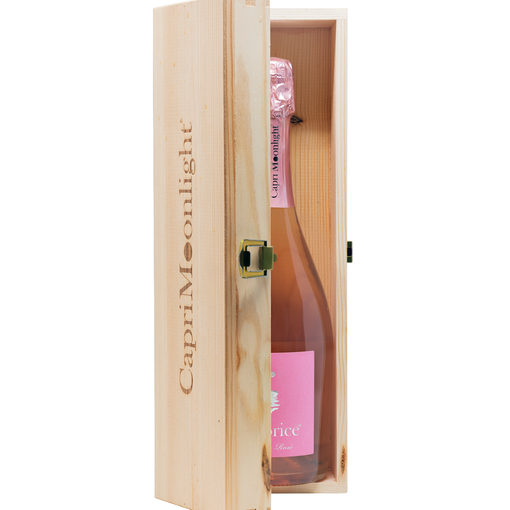Cassetta in legno singola Caprice Brut Rosè